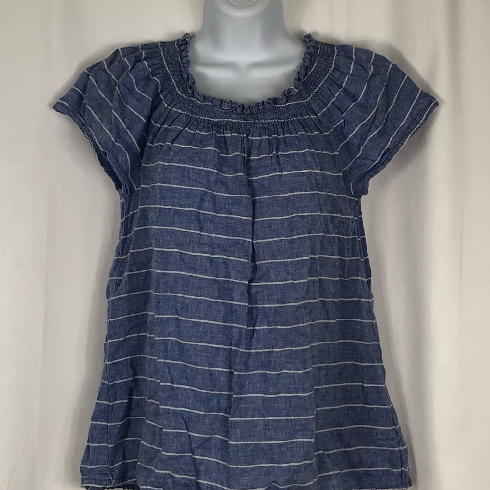 BeachLunchLounge Line/Cotton short sleeve top S - Picture 7 of 14